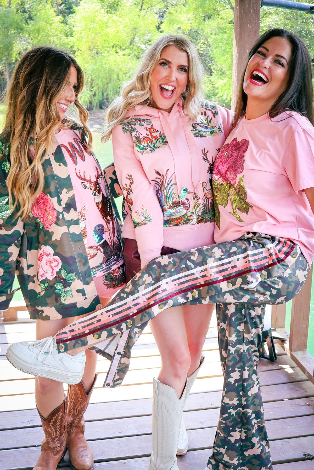 Pink Peony Sparkle Tee